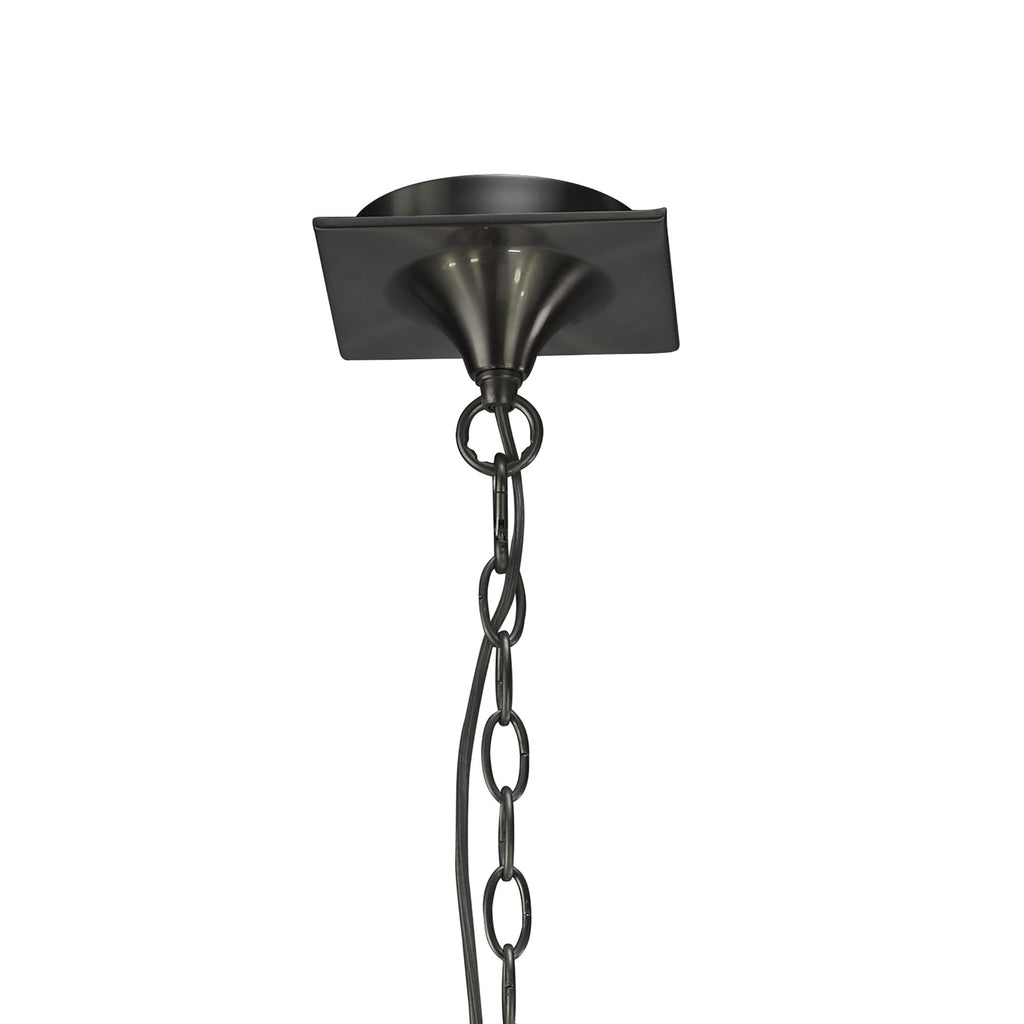 M3700 Lua Linear Pendant 2 Arm 4 Light E27 Satin Nickel White Shades