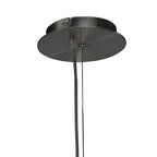 M3704 Lua Single Pendant 3 Light E27 Satin Nickel White Shade