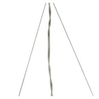M1311 Lucca Linear Pendant 2 Arm 4 Light E27 Line Polished Chrome White Shades & Clear Crystal