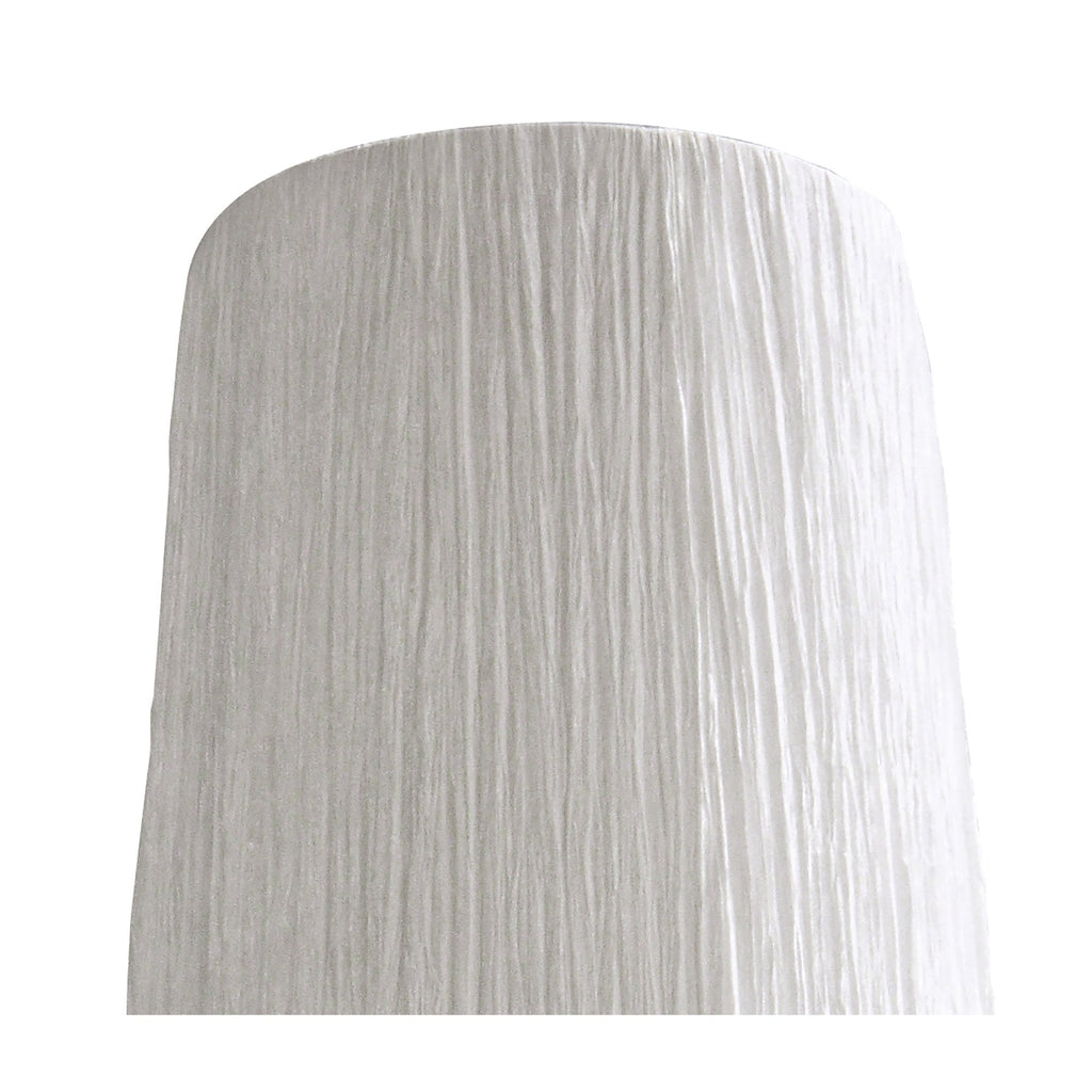 M1317/S Lucca Wall Lamp Switched 1 Light E27 Polished Chrome White Shade & Clear Crystal