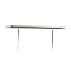 M1350 Lupin Linear Pendant 2 Light E27 Line Gloss Black/White Acrylic/Polished Chrome