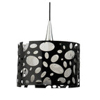 M1350 Lupin Linear Pendant 2 Light E27 Line Gloss Black/White Acrylic/Polished Chrome