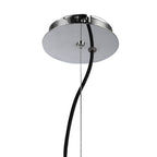 M1352 Lupin Pendant 4 Light E27 Gloss Black/White Acrylic/Polished Chrome