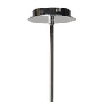 M1358 Lupin Linear Pendant 2 Light E27 Gloss Black White Acrylic Polished Chrome