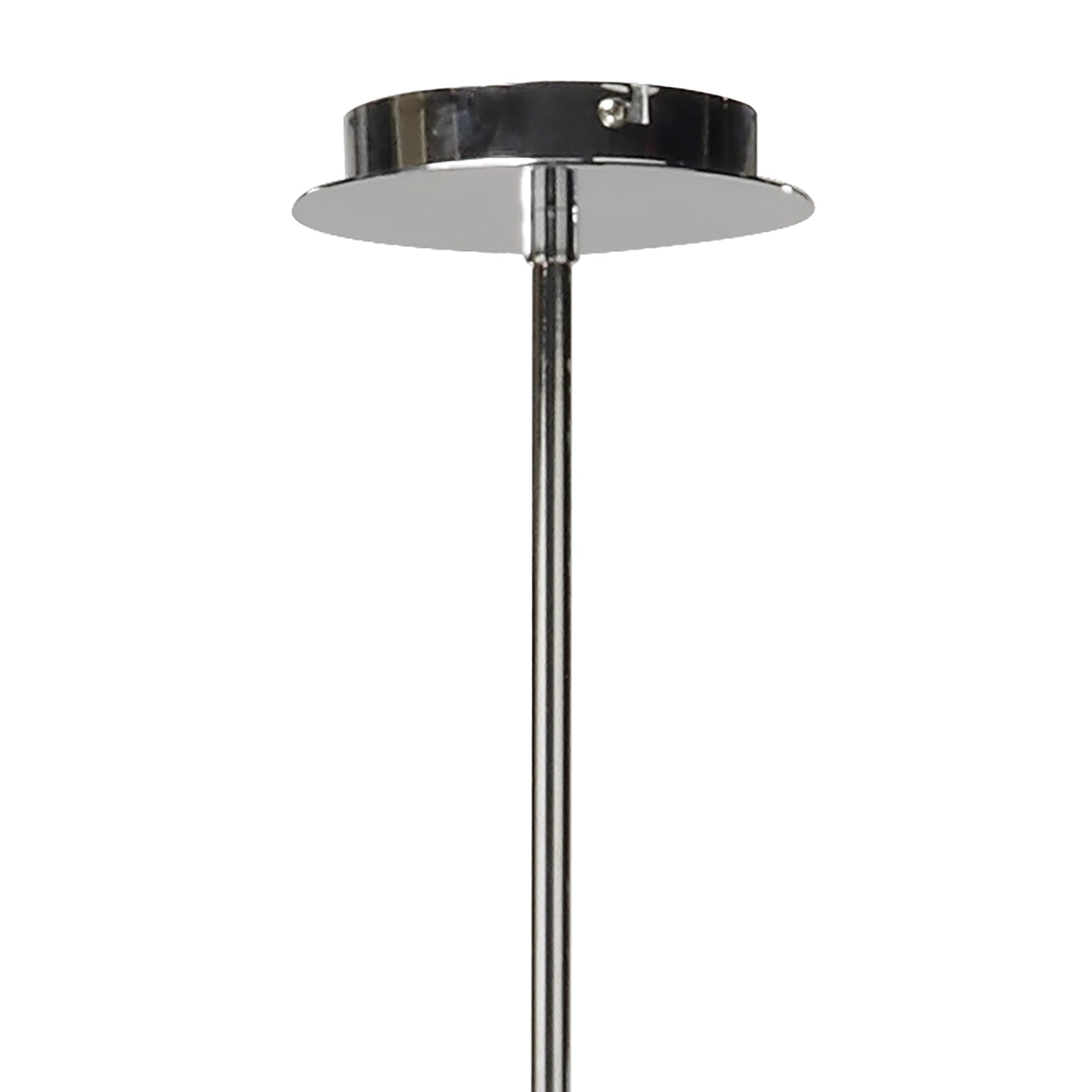 M1358 Lupin Linear Pendant 2 Light E27 Gloss Black White Acrylic Polished Chrome