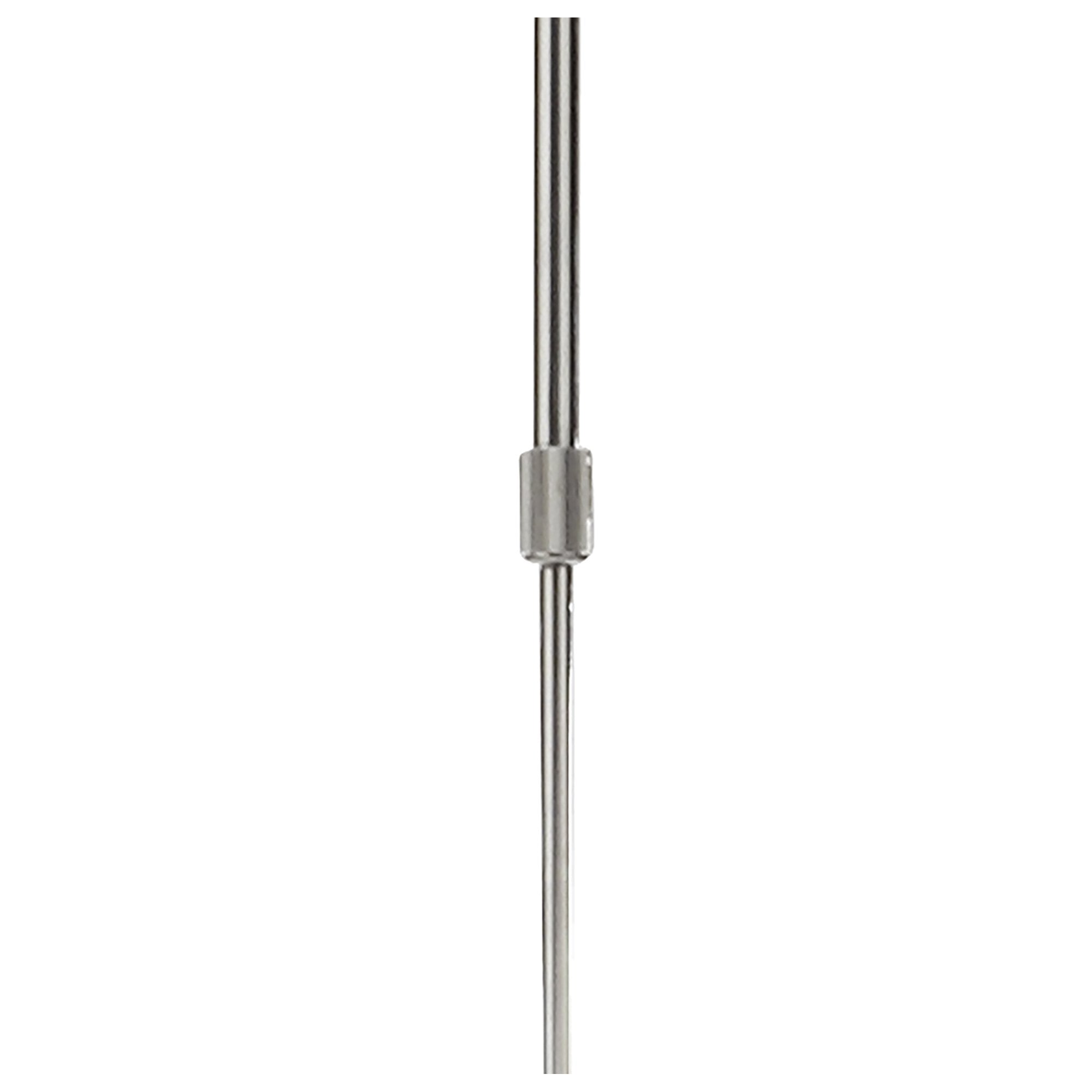 M1358 Lupin Linear Pendant 2 Light E27 Gloss Black White Acrylic Polished Chrome