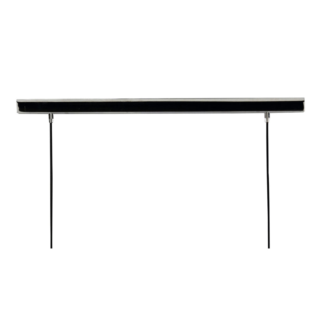 M1360 Lupin Linear Pendant 2 Light E27 Line Gloss White/White Acrylic/Polished Chrome