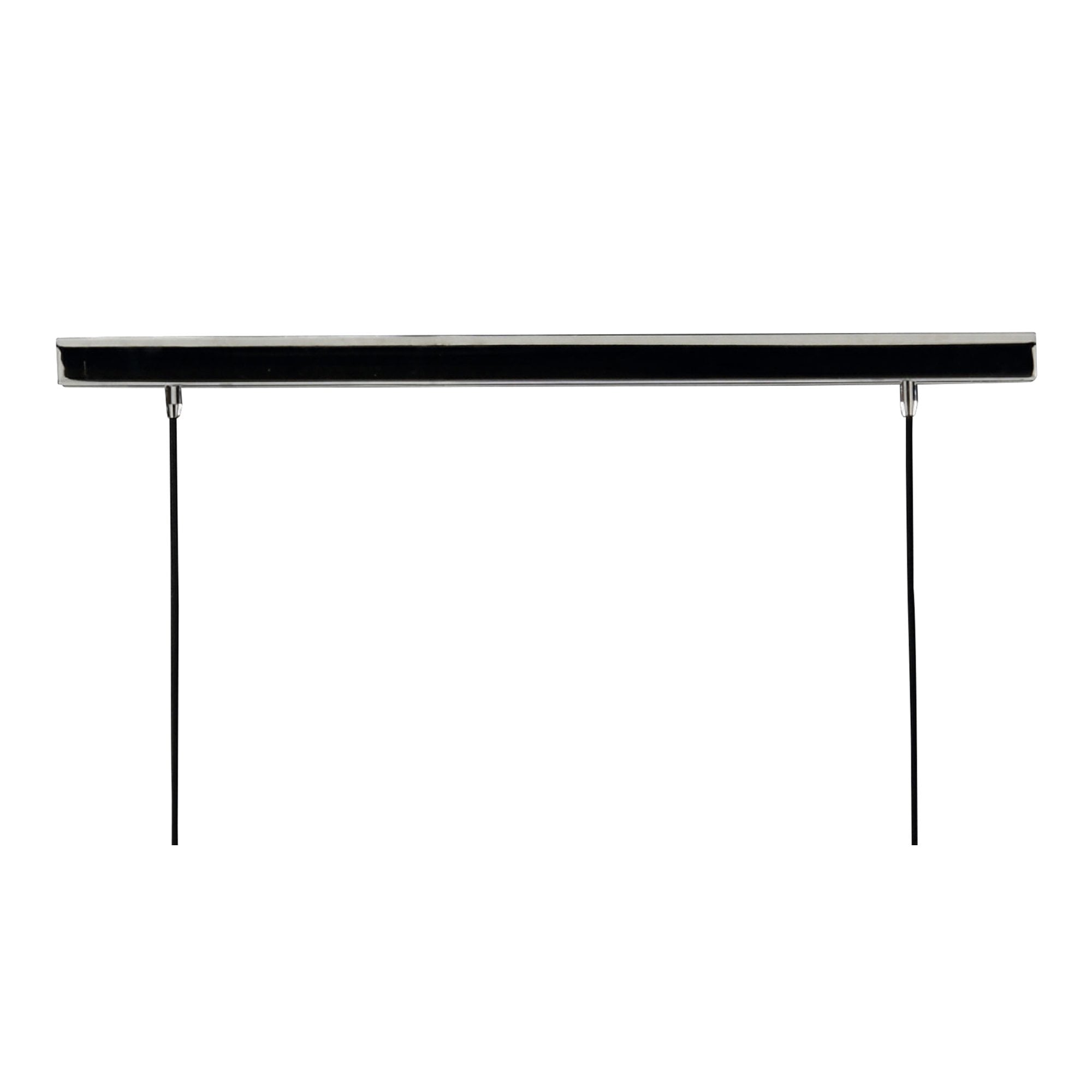 M1360 Lupin Linear Pendant 2 Light E27 Line Gloss White/White Acrylic/Polished Chrome