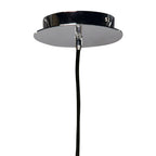 M1363 Lupin Pendant 1 Light E27 Gloss White/White Acrylic/Polished Chrome