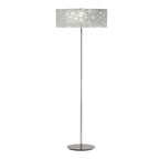 M1368 Lupin Floor Lamp 4 Light E27 Gloss White/White Acrylic/Polished Chrome