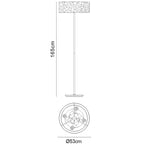 M1368 Lupin Floor Lamp 4 Light E27 Gloss White/White Acrylic/Polished Chrome