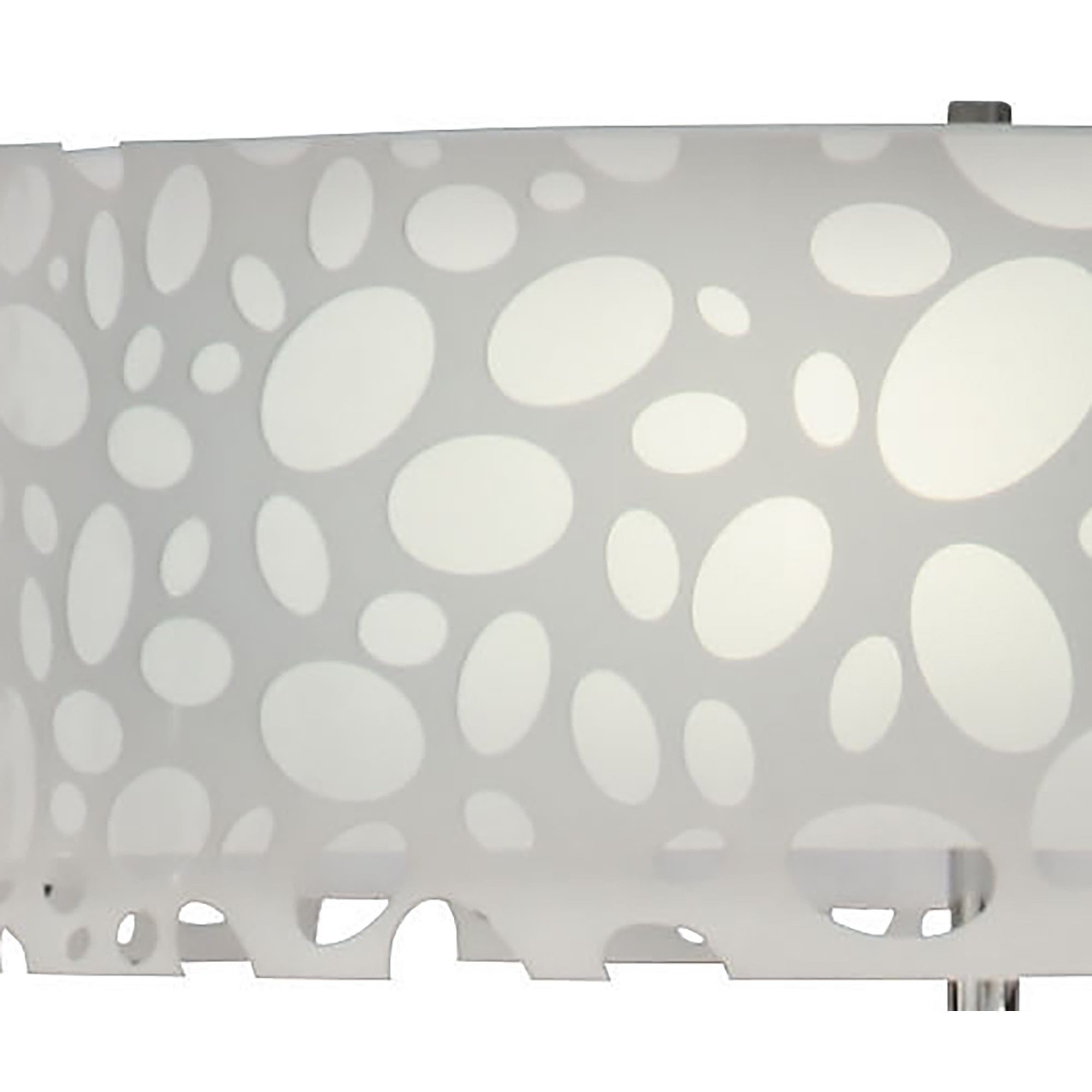 M1368 Lupin Floor Lamp 4 Light E27 Gloss White/White Acrylic/Polished Chrome