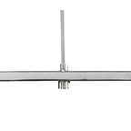 M1369 Lupin Linear Pendant 2 Light E27 Line Large Gloss White White Acrylic Polished Chrome