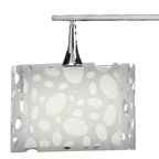 M1369 Lupin Linear Pendant 2 Light E27 Line Large Gloss White White Acrylic Polished Chrome