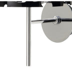 M1370 Lupin Wall Lamp 1 Light E27 Gloss Black/White Acrylic/Polished Chrome