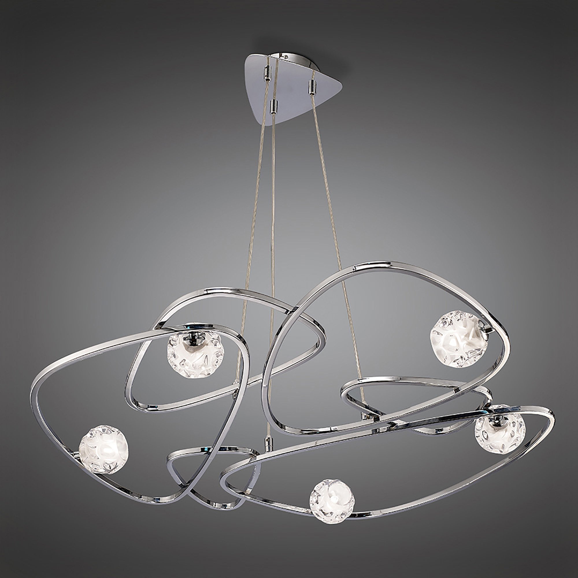 M5011 Lux Pendant 5 Light G9 Polished Chrome