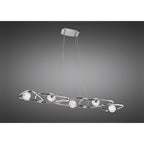 M5012 Lux Linear Pendant 5 Light G9 Line Polished Chrome