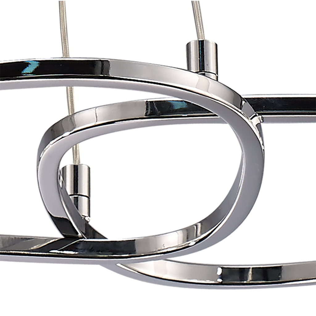 M5012 Lux Linear Pendant 5 Light G9 Line Polished Chrome
