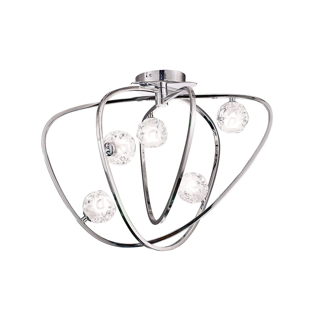 M5014 Lux Ceiling 5 Light G9 Polished Chrome