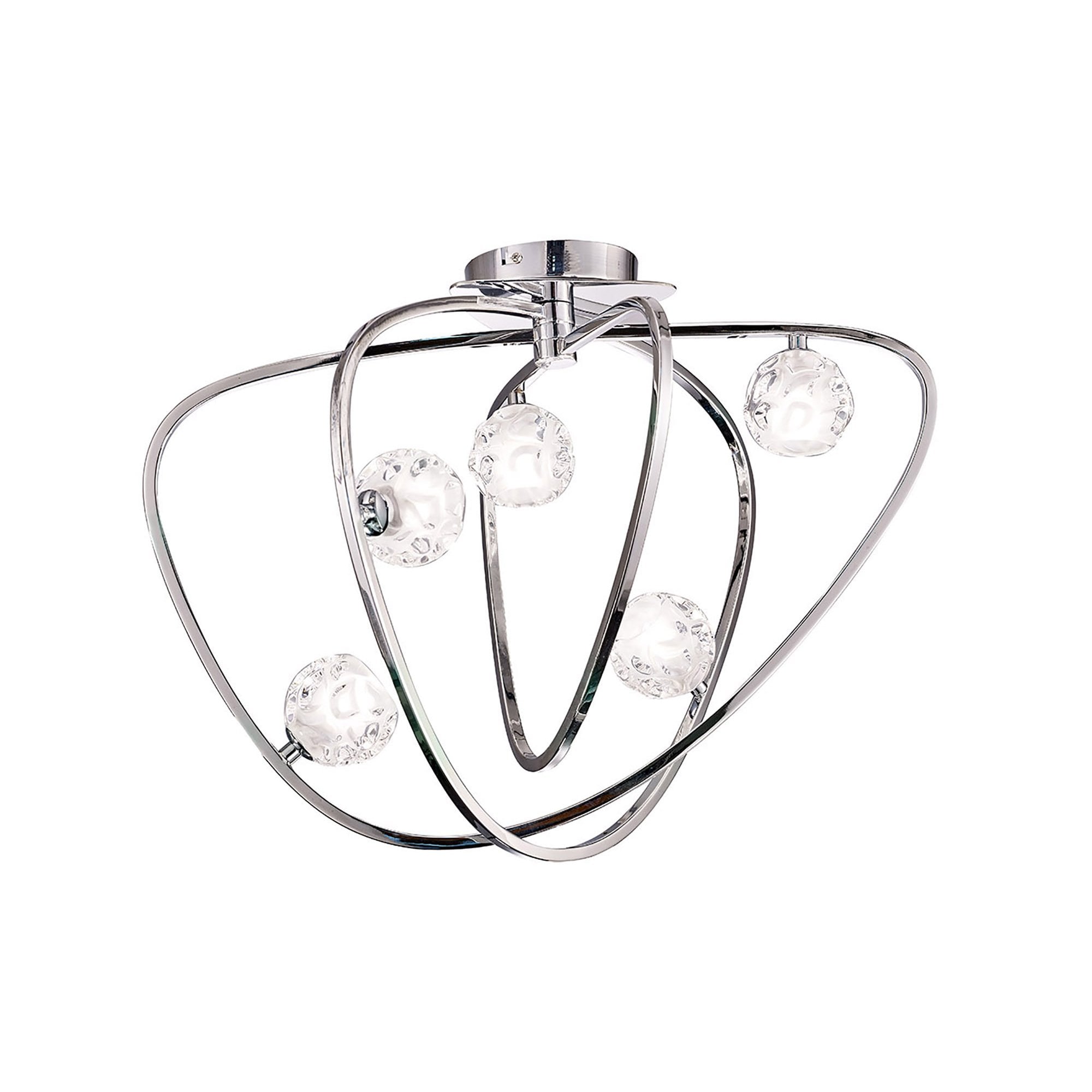 M5014 Lux Ceiling 5 Light G9 Polished Chrome
