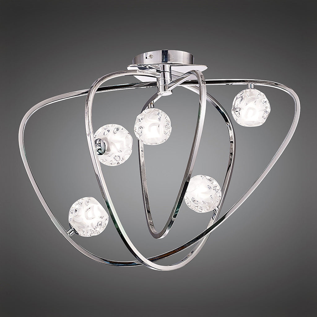 M5014 Lux Ceiling 5 Light G9 Polished Chrome