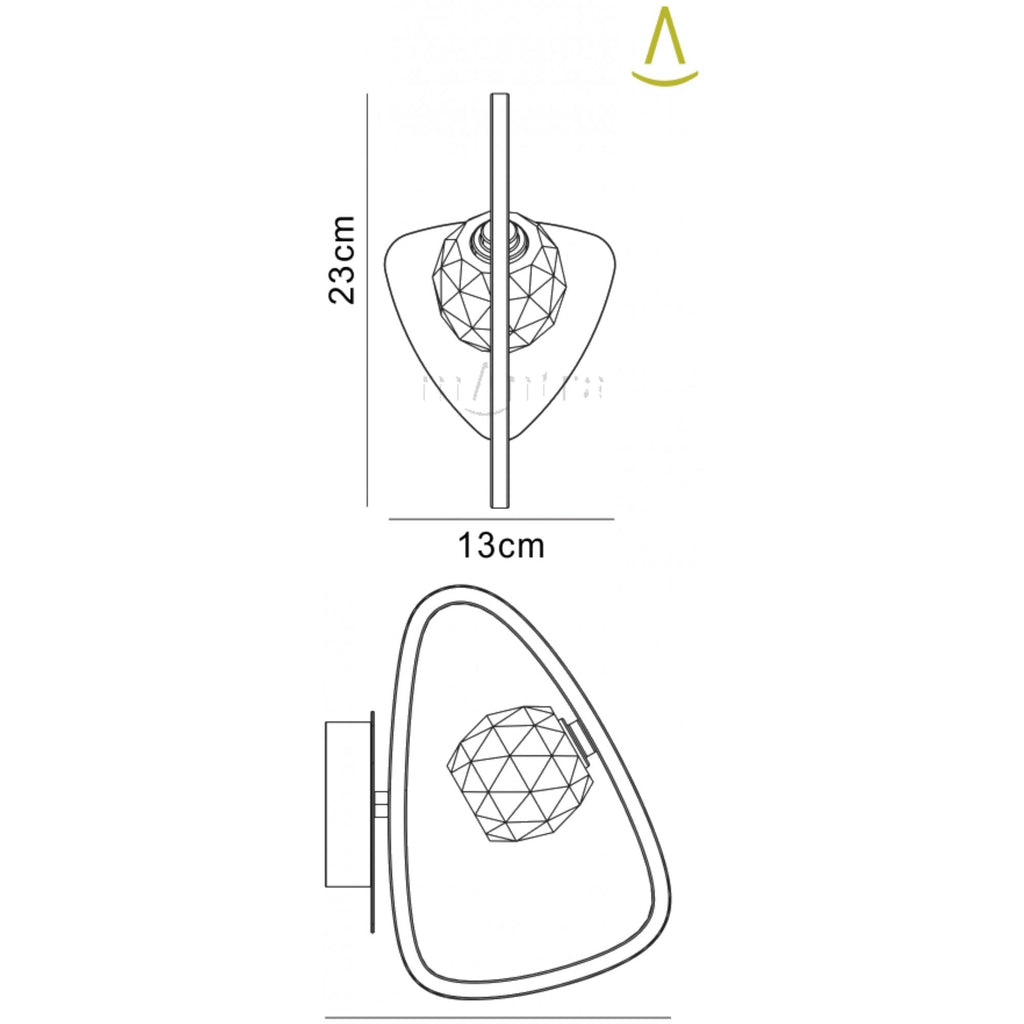 M5017/S Lux Switched Wall Lamp 1 Light G9 Polished Chrome
