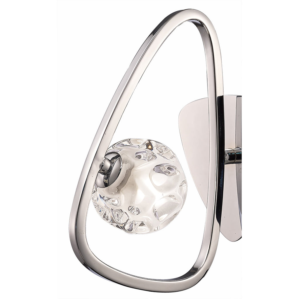 M5017/S Lux Switched Wall Lamp 1 Light G9 Polished Chrome