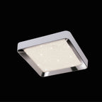 M5920 Male Flush 65cm Square 40W LED -6500K Tuneable Remote Control Chrome / White / Acrylic