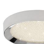 M5922 Male Flush 65cm Round 40W LED -6500K Tuneable Remote Control Chrome / White / Acrylic