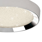 M5922 Male Flush 65cm Round 40W LED -6500K Tuneable Remote Control Chrome / White / Acrylic