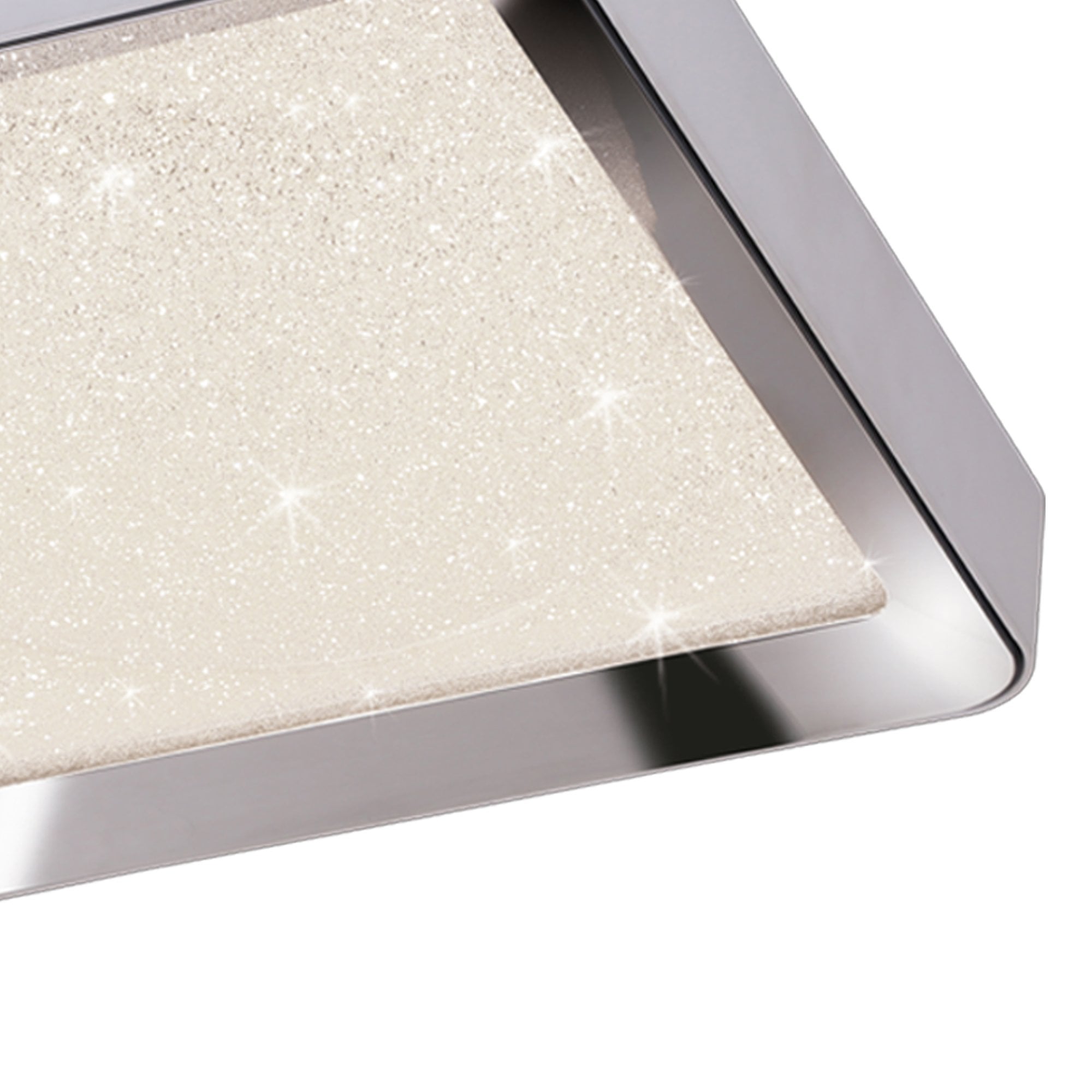 M5921 Male Flush 50cm Square 24W LED -6500K Tuneable Remote Control Chrome / White / Acrylic