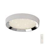M5923 Male Flush 50cm Round 24W LED -6500K Tuneable Remote Control Chrome / White / Acrylic