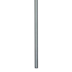M8466/1 Manhattan Wall Lamp 1 Light E14 Swing Arm Polished Chrome/Frosted Glass Black Patterned Shade