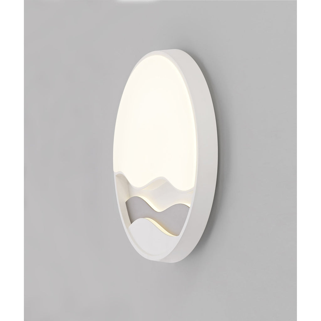 M6454 Mar Ceiling 44cm Round 24W LED 3000-6000K Tuneable Remote Control White