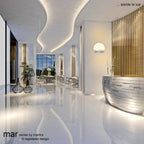M6454 Mar Ceiling 44cm Round 24W LED 3000-6000K Tuneable Remote Control White