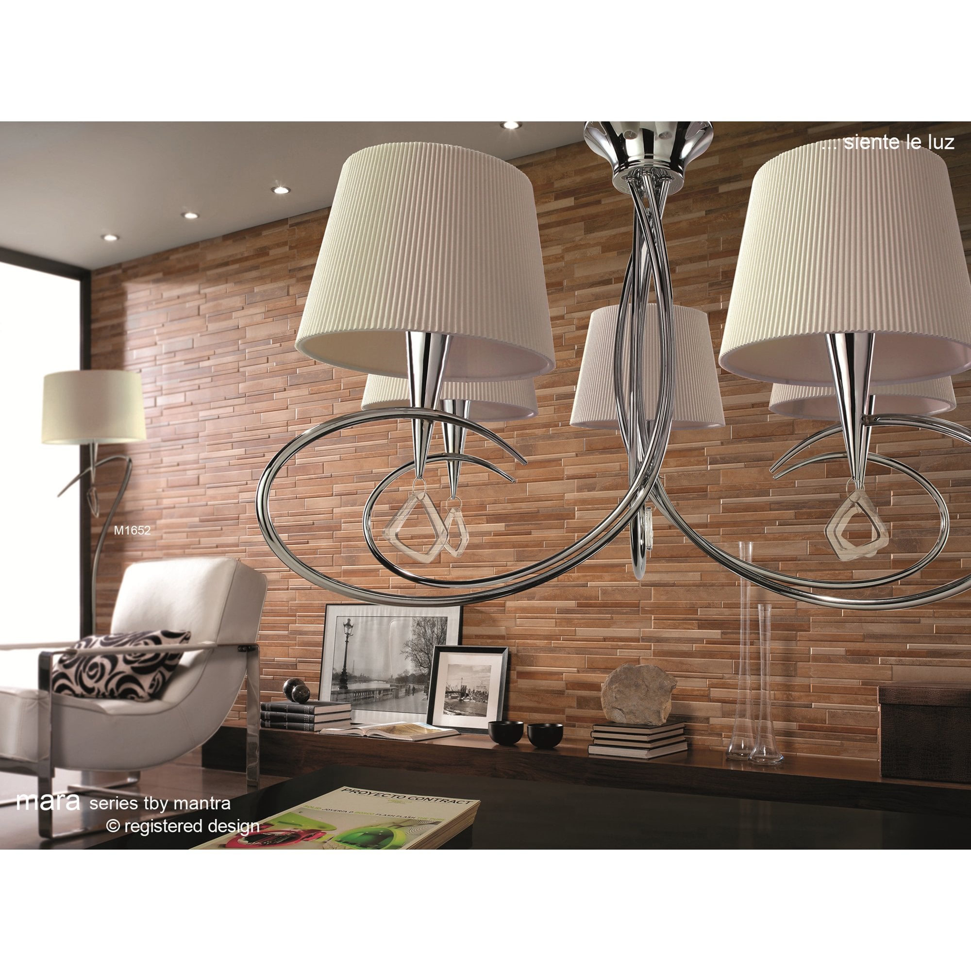M6454 Mar Ceiling 44cm Round 24W LED 3000-6000K Tuneable Remote Control White