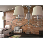 M6454 Mar Ceiling 44cm Round 24W LED 3000-6000K Tuneable Remote Control White