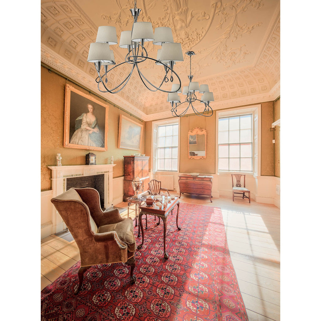 M6454 Mar Ceiling 44cm Round 24W LED 3000-6000K Tuneable Remote Control White