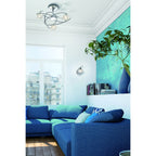 M6454 Mar Ceiling 44cm Round 24W LED 3000-6000K Tuneable Remote Control White