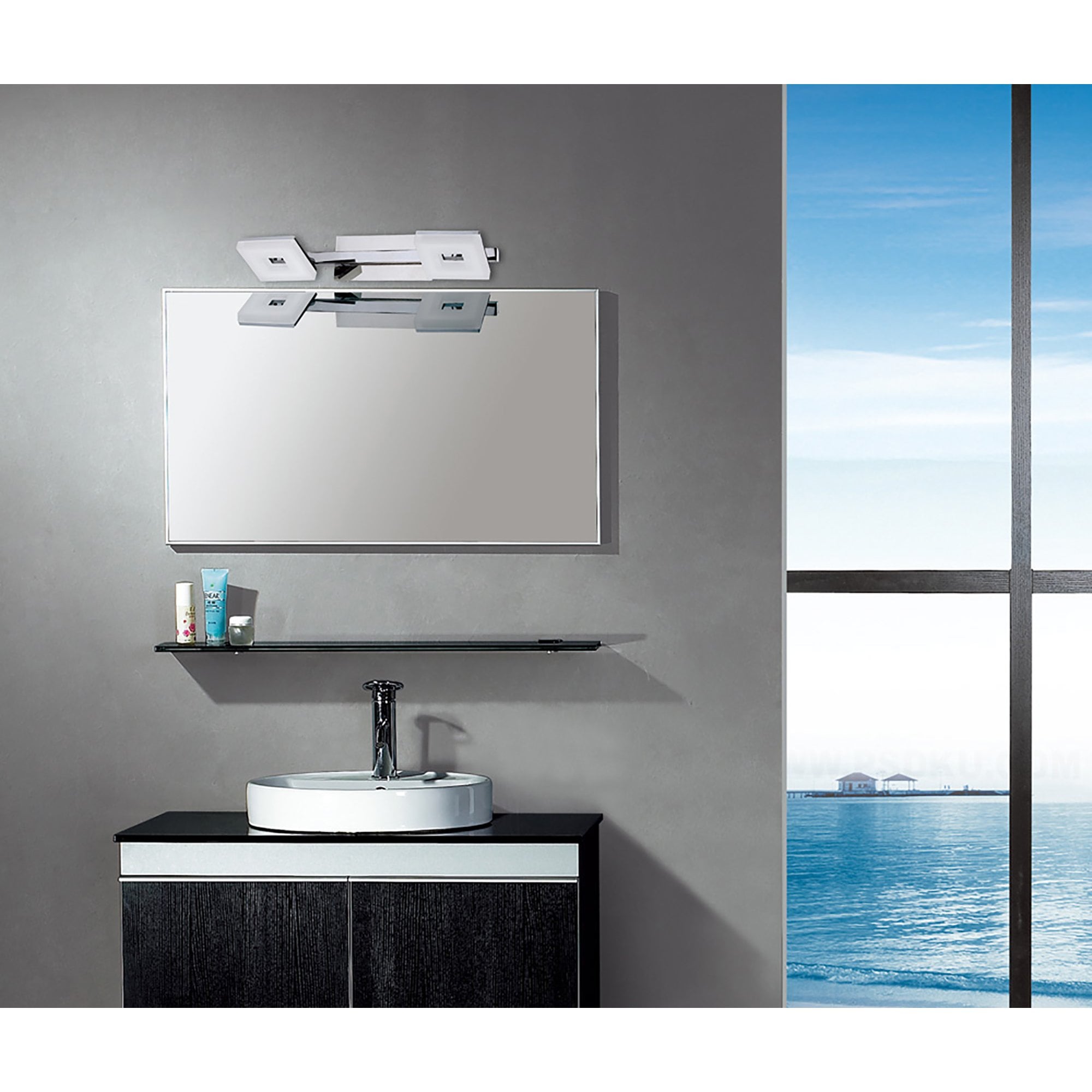 M8300/1 Marc Wall Lamp 1 Light 5W LED Polished Chrome/Frosted Acrylic