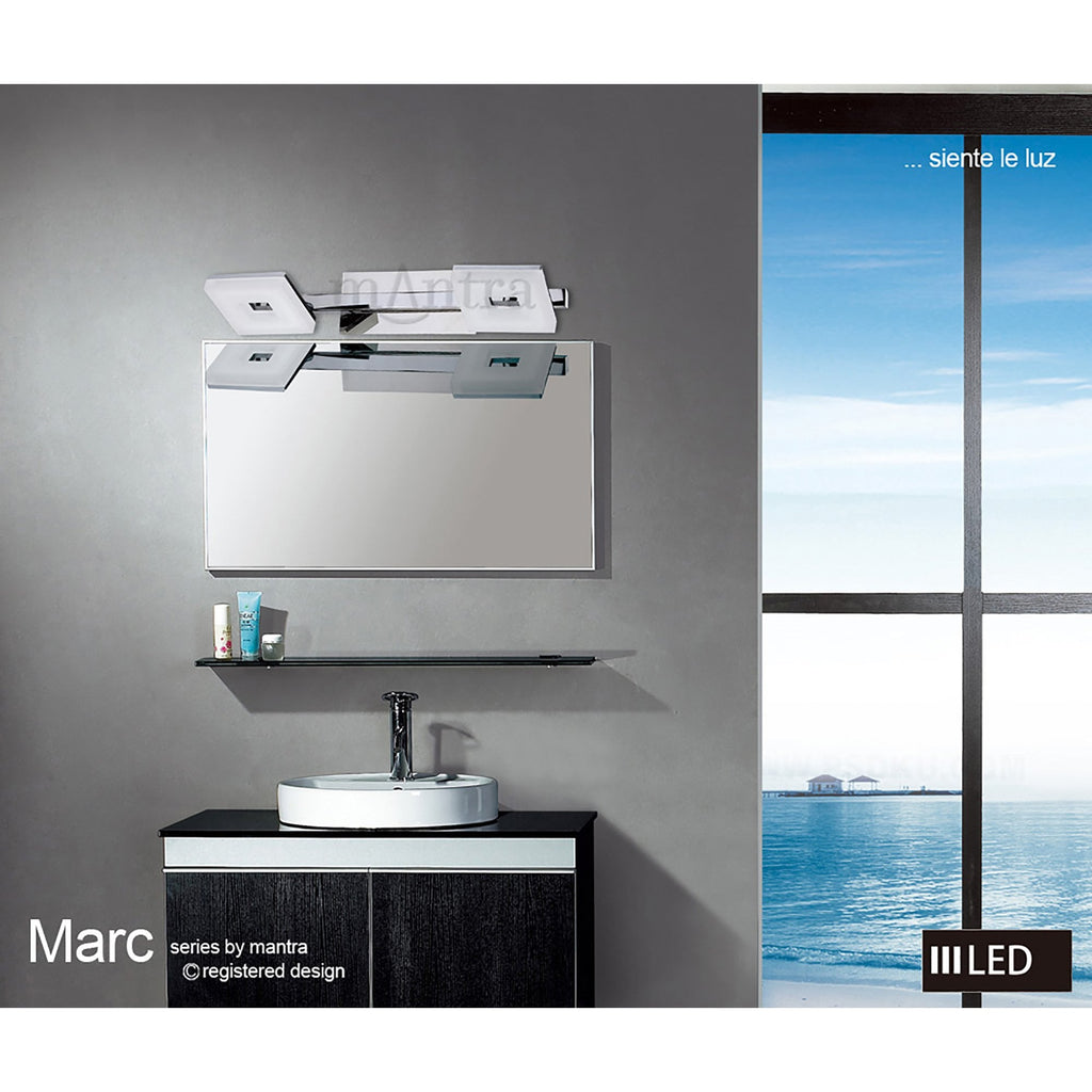 M8300/1 Marc Wall Lamp 1 Light 5W LED Polished Chrome/Frosted Acrylic