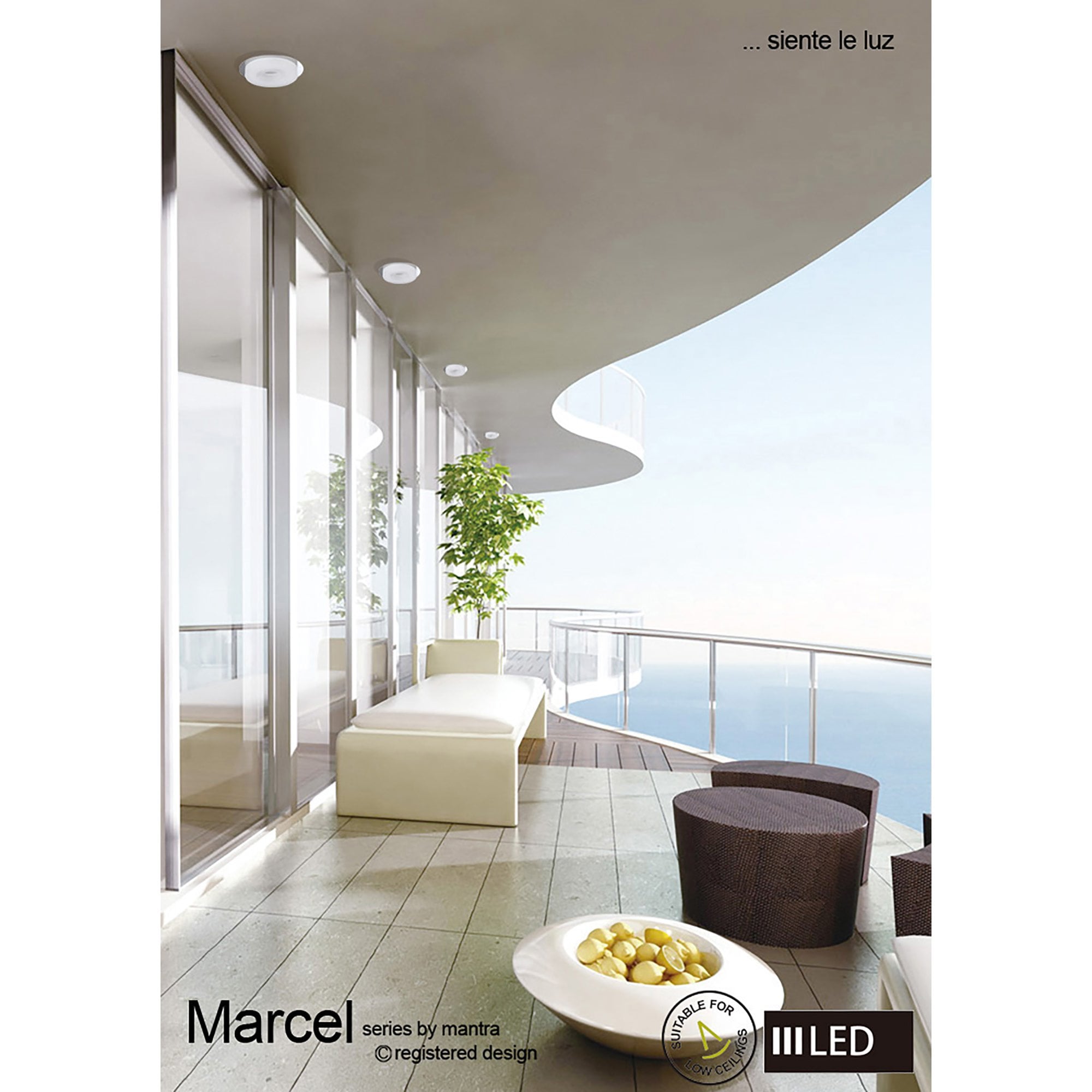 M8300/1 Marc Wall Lamp 1 Light 5W LED Polished Chrome/Frosted Acrylic