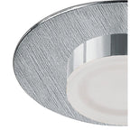 M8350/1 Marcel Recessed Down Light 4W LED Round Satin Aluminium/Frosted Acrylic/Chrome