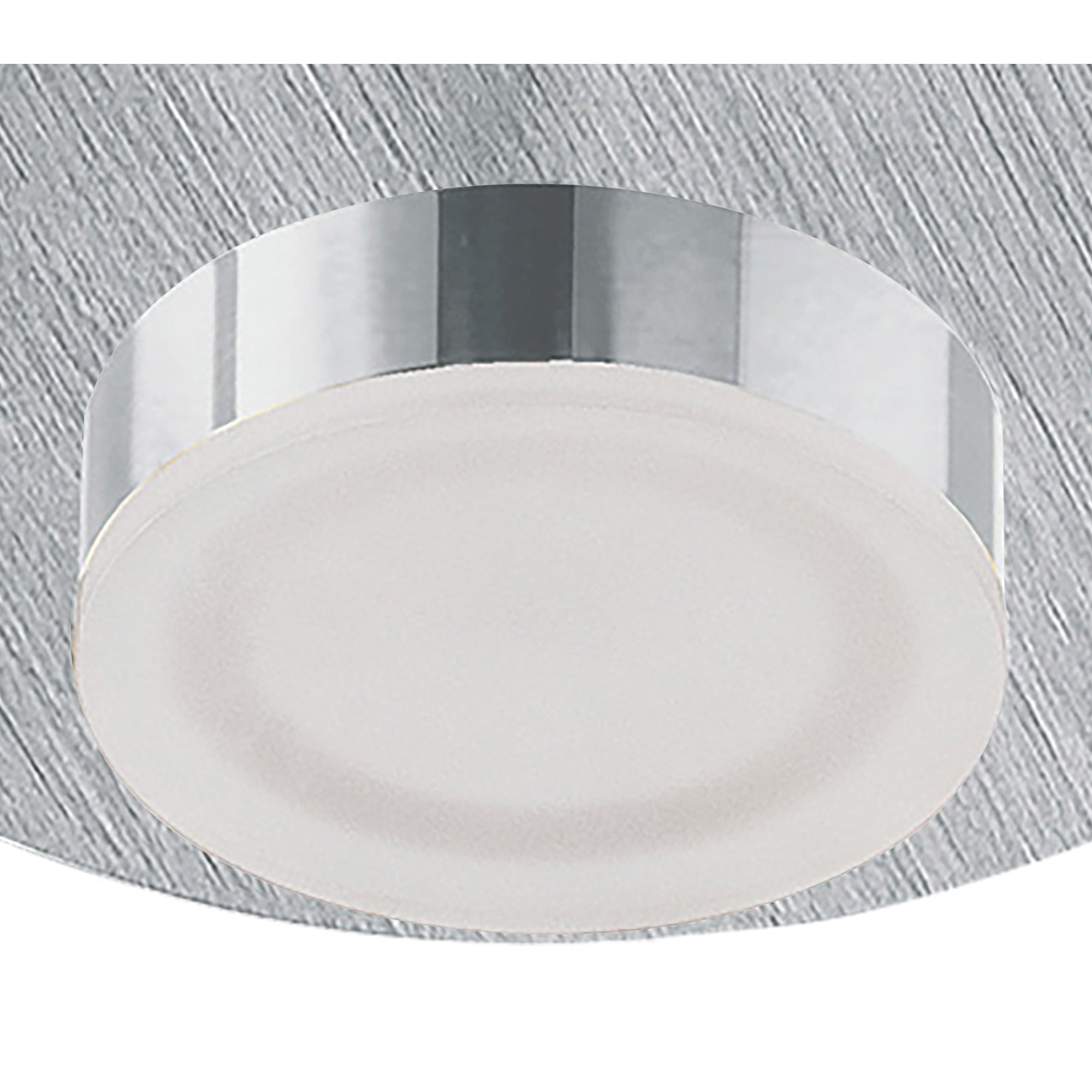 M8350/1 Marcel Recessed Down Light 4W LED Round Satin Aluminium/Frosted Acrylic/Chrome