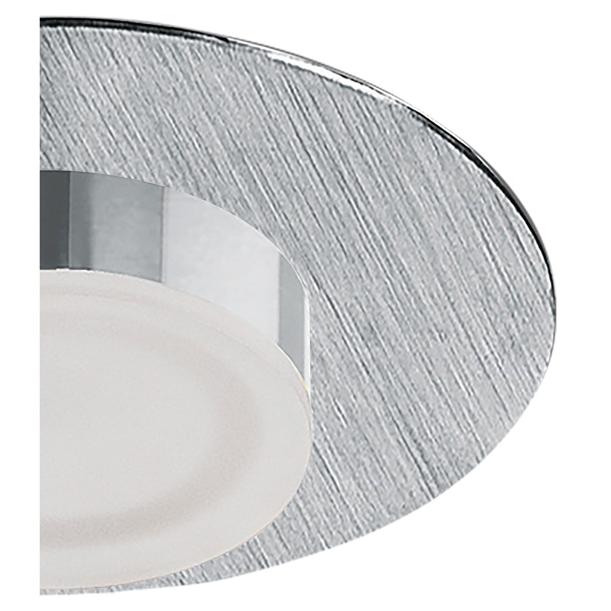 M8350/1 Marcel Recessed Down Light 4W LED Round Satin Aluminium/Frosted Acrylic/Chrome