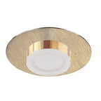 M8351/1 Marcel Recessed Down Light 4W LED Round Satin Gold/Frosted Acrylic/Gold