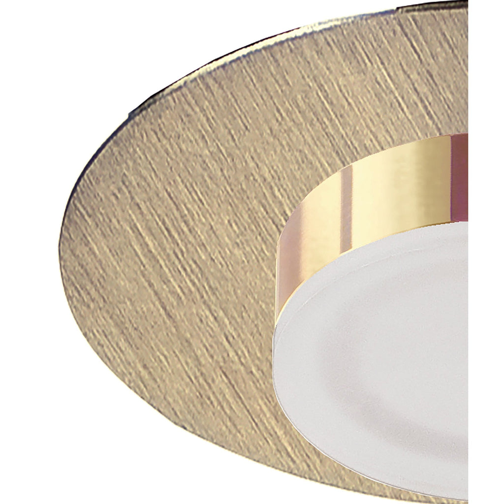M8351/1 Marcel Recessed Down Light 4W LED Round Satin Gold/Frosted Acrylic/Gold