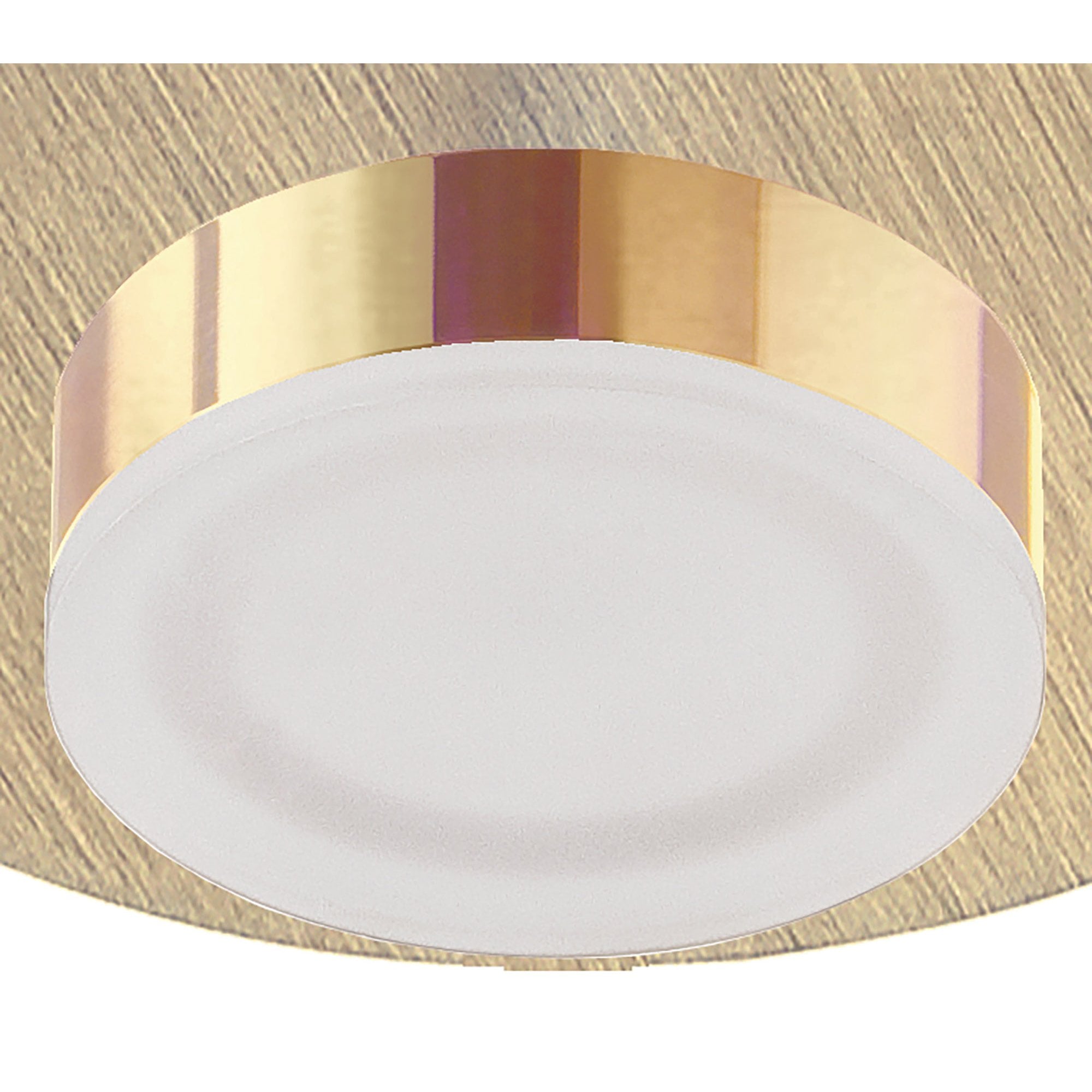 M8351/1 Marcel Recessed Down Light 4W LED Round Satin Gold/Frosted Acrylic/Gold
