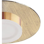 M8351/1 Marcel Recessed Down Light 4W LED Round Satin Gold/Frosted Acrylic/Gold