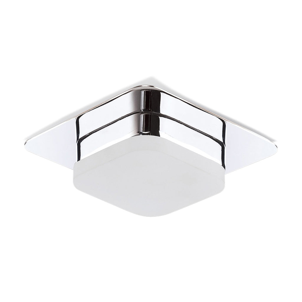 M8232/1 Marcel Recessed Down Light 5W LED Square Polished Chrome/Frosted Acrylic